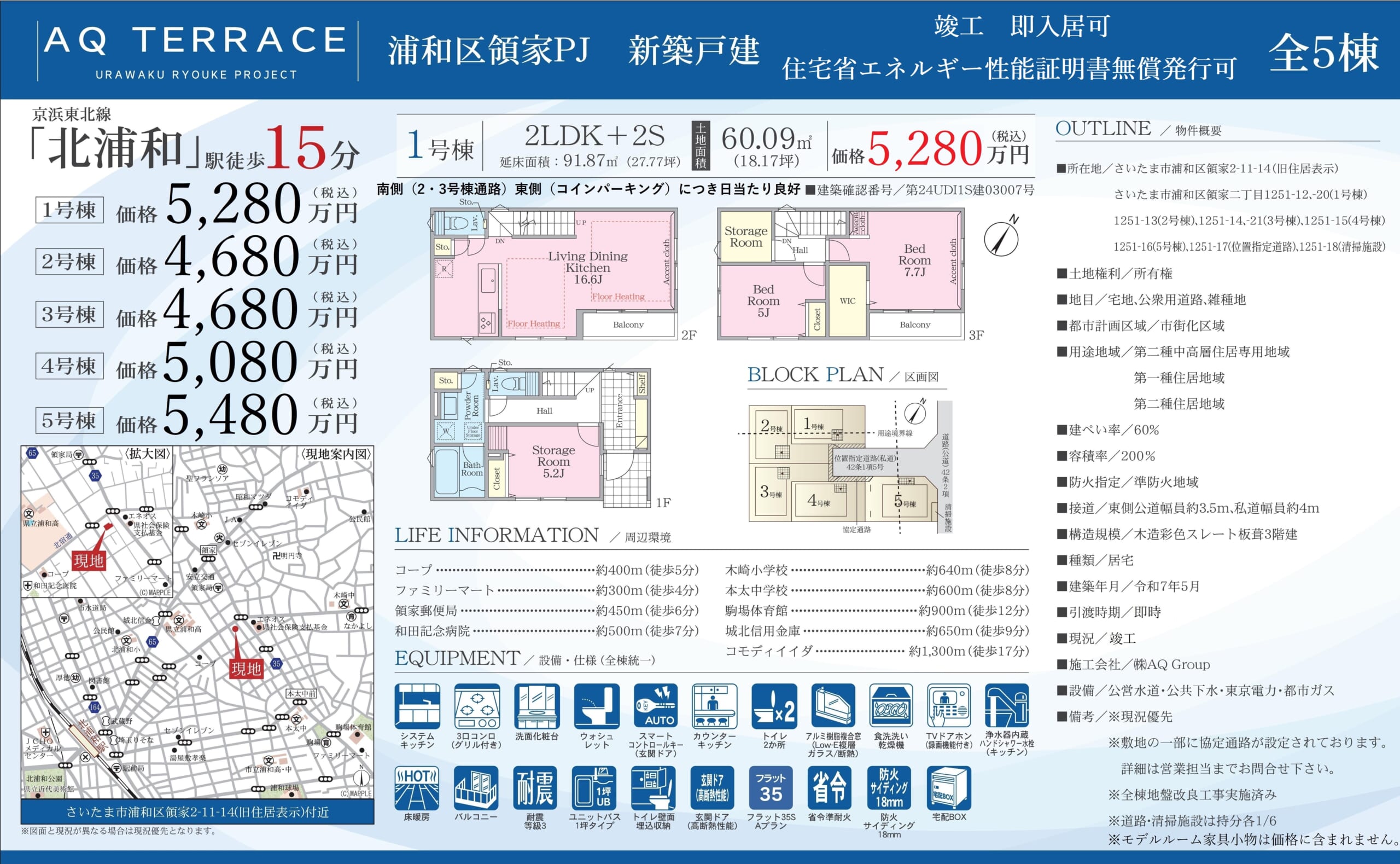 6.ＡＱＴＥＲＲＡＣＥ浦和区領家ＰＪ-01