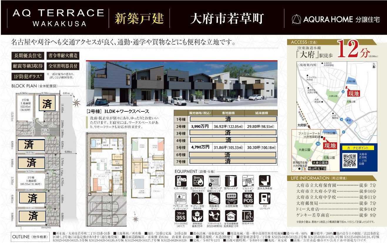 大府市若草町　表帯なし