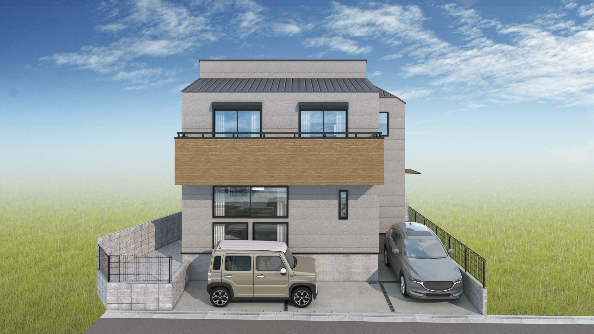 日野市新町PJ青空パース