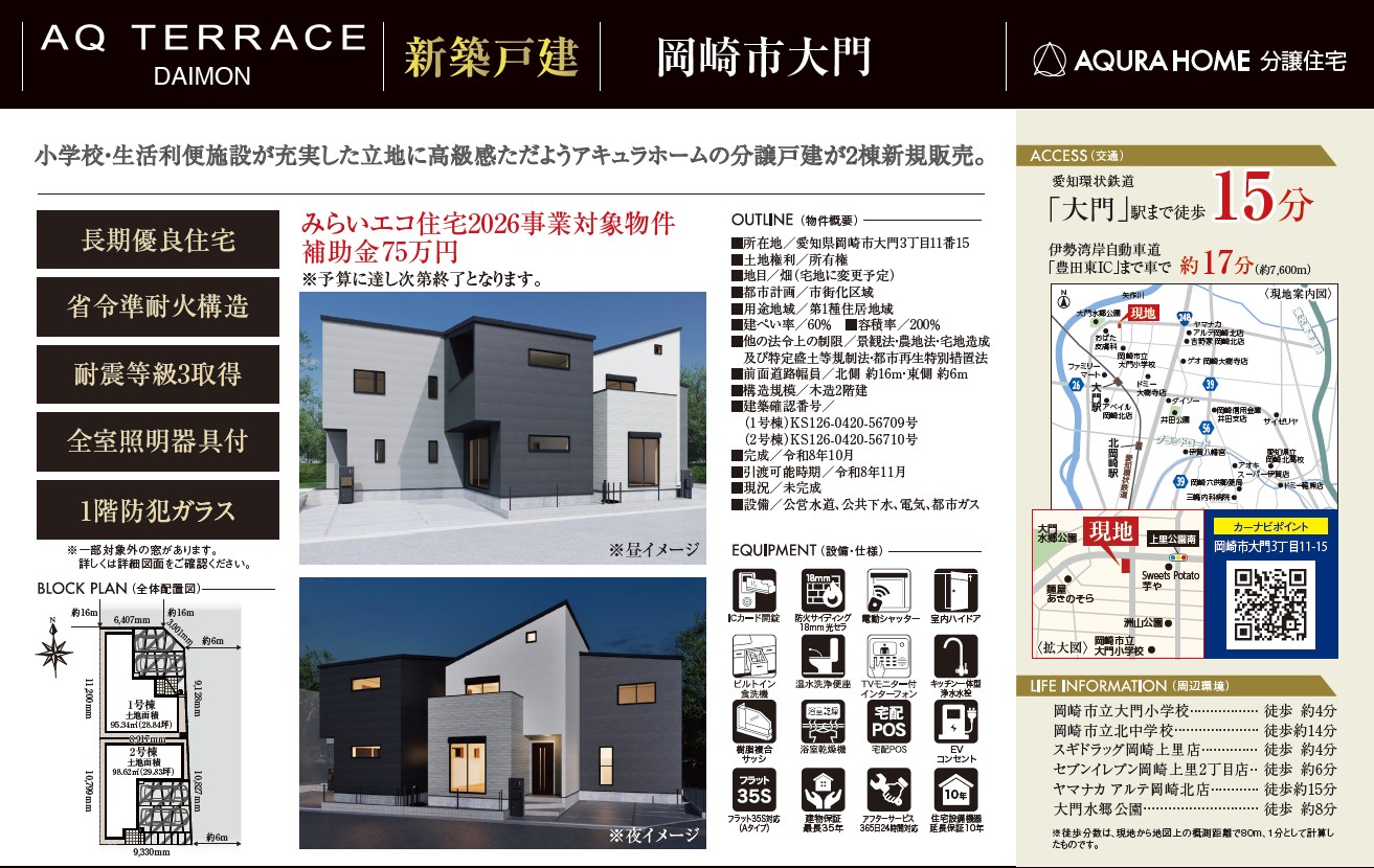 岡崎市大門　表帯なし